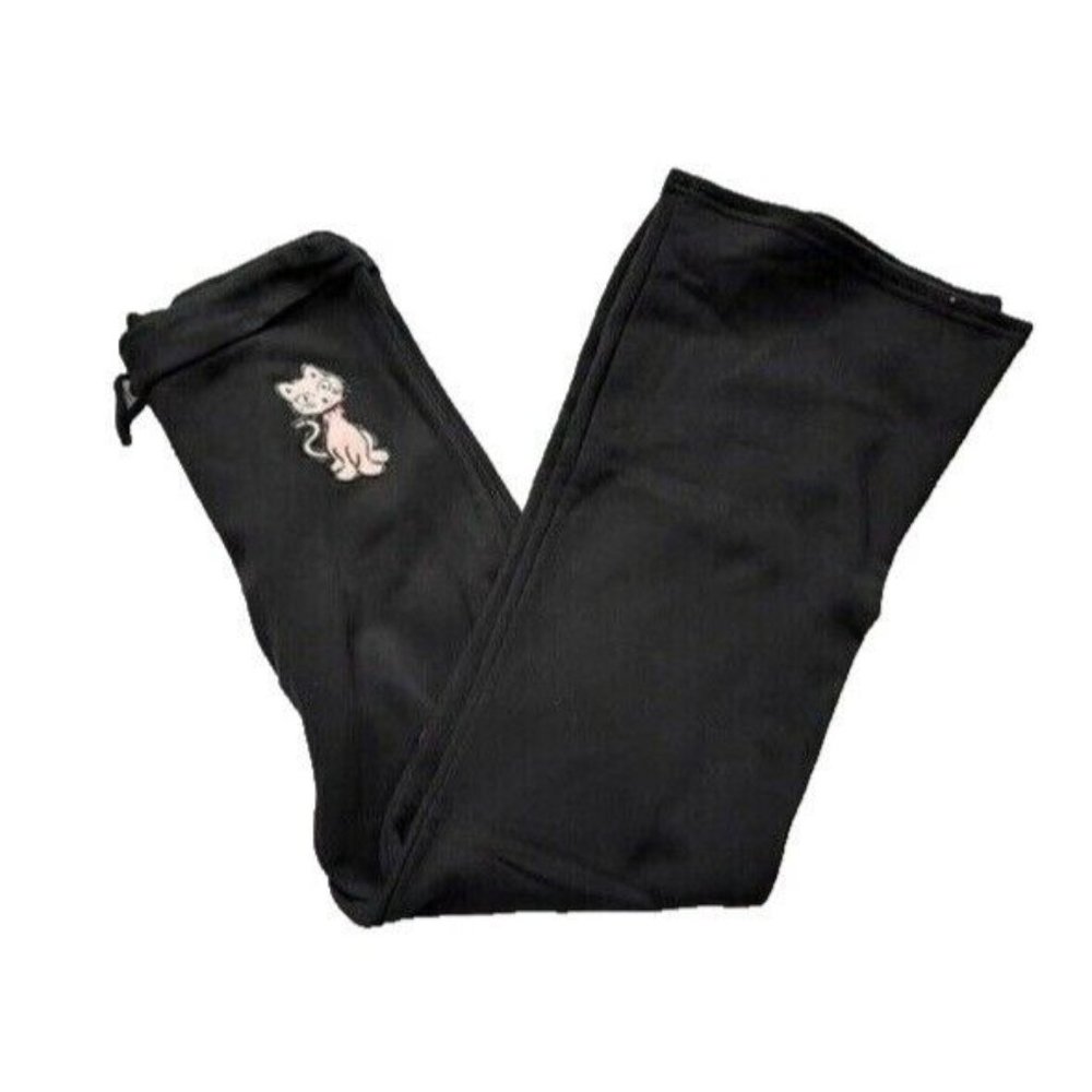 Vintage In Vitro Corp Pink Cat Sweatpants, Black, Medium/Large